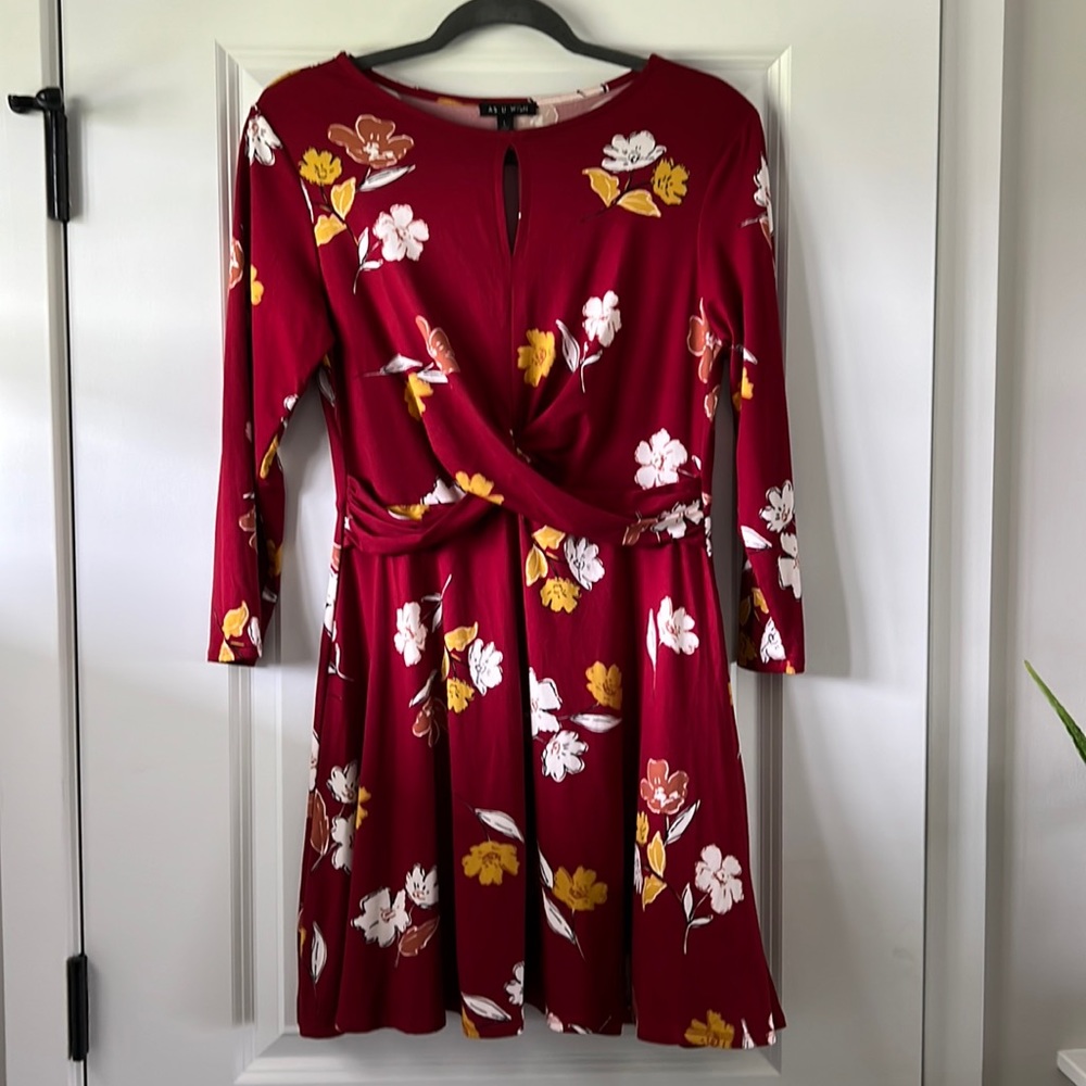 As U Wish Long Sleeve Mini Dress